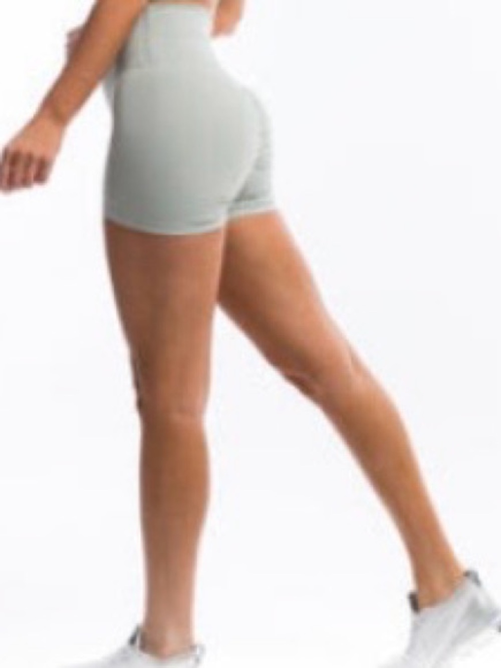 Echt Force Scrunch Shorts - Nimbus (soft seafoam green grey) - Medium